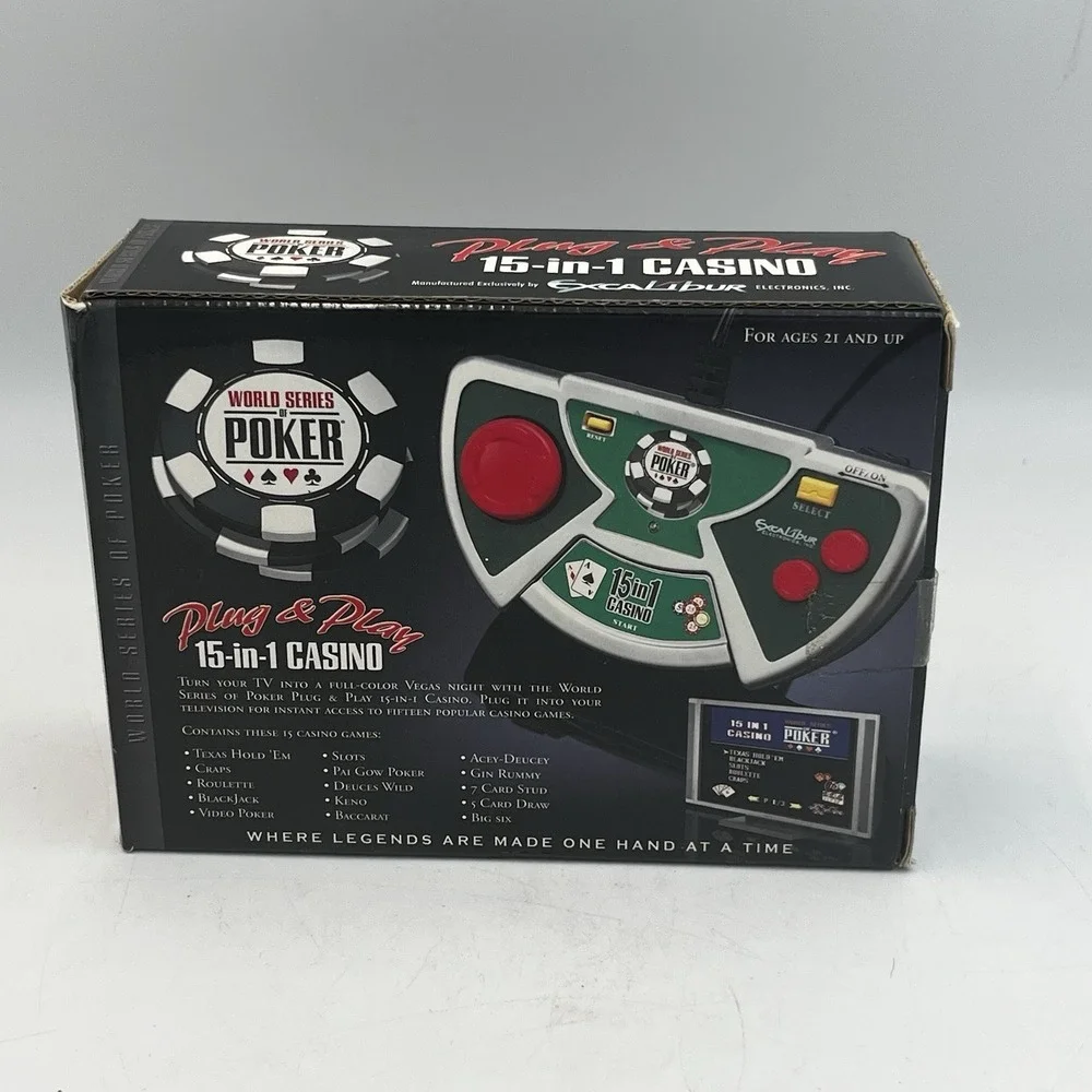 World Series of Poker-15 in 1 Casino-Plug & Play TV Video Game-Excalibur VR-15